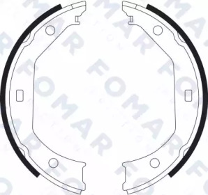 FOMAR FRICTION fo9065 -  Комплект тормозных колодок, стояночная тормозная система